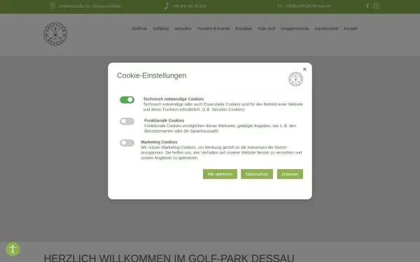 golfpark-dessau.de