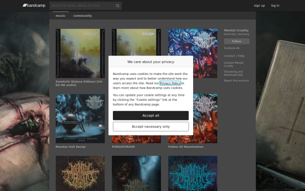 mentalcruelty.bandcamp.com