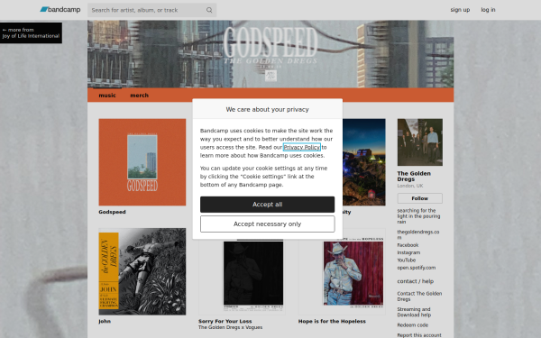thegoldendregs.bandcamp.com