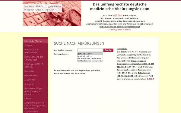 medizinische-abkuerzungen.de