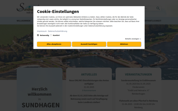 www.gemeinde-sundhagen.de