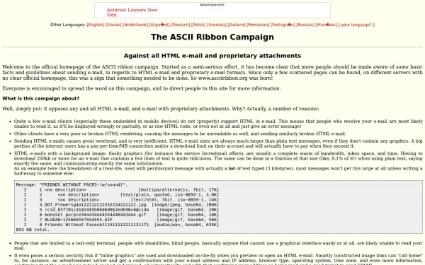 www.asciiribbon.org