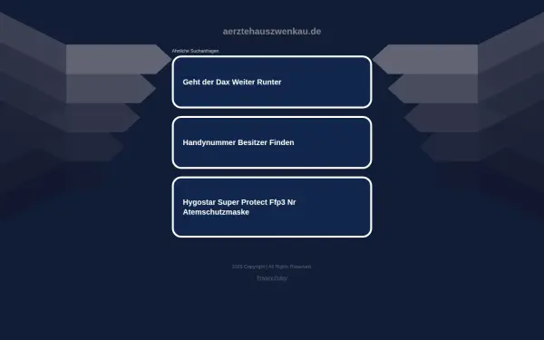 aerztehauszwenkau.de