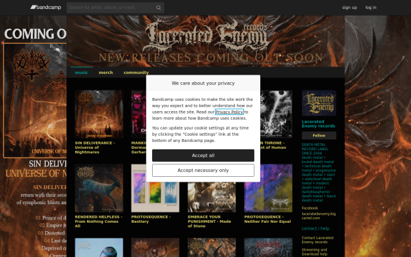 laceratedenemyrecords.bandcamp.com
