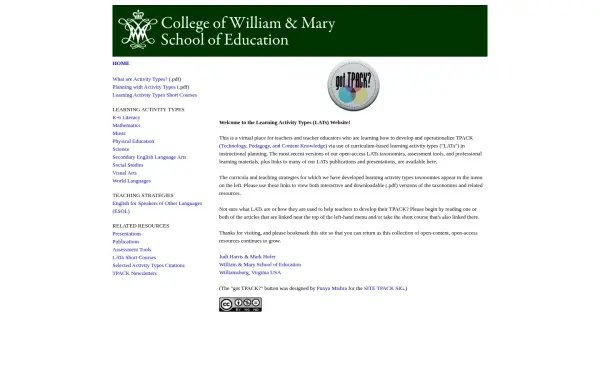 activitytypes.wm.edu