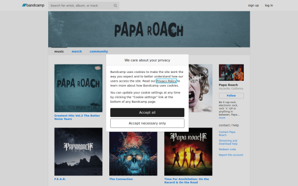 paparoach.bandcamp.com