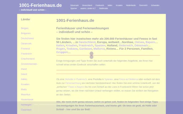 www.1001-ferienhaus.de