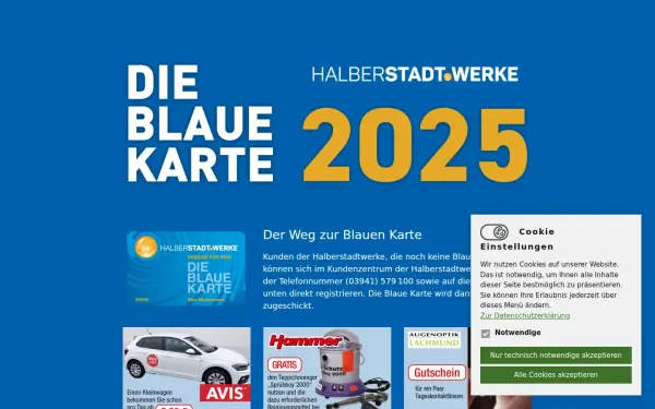 www.dieblauekarte.de