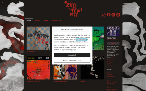 teketekeband.bandcamp.com