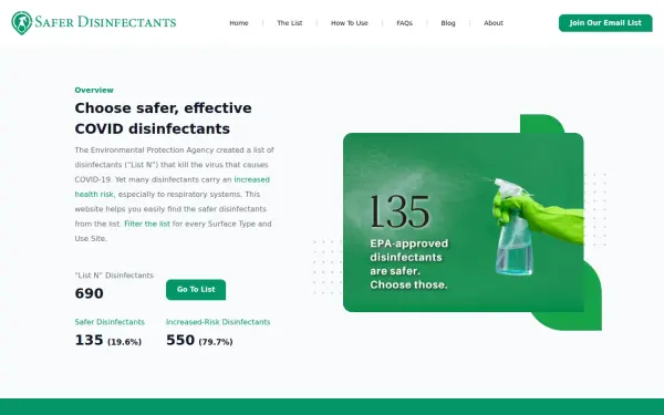 saferdisinfectants.org