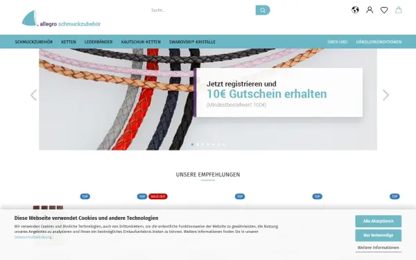 www.allegro-schmuckzubehoer.de