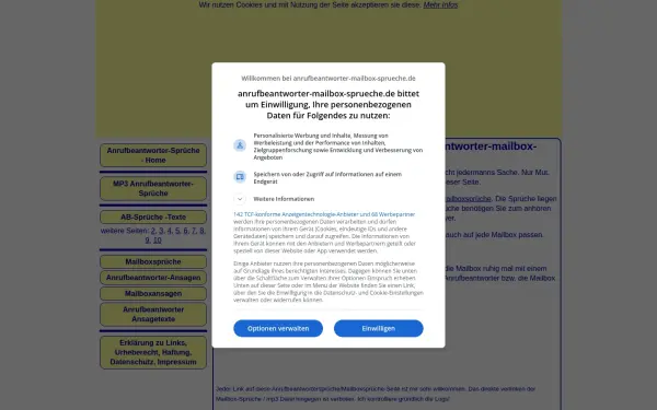 www.anrufbeantworter-mailbox-sprueche.de