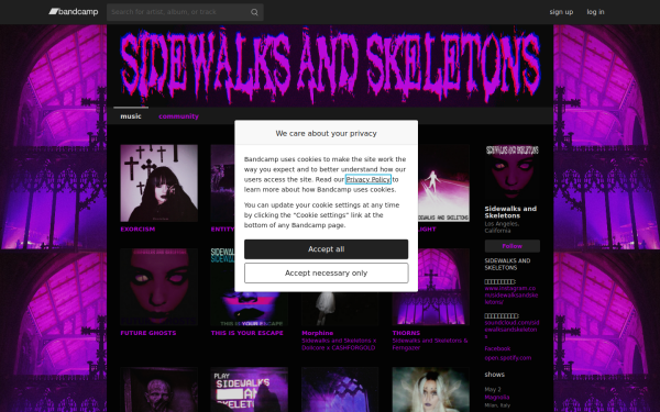 sidewalksandskeletons.bandcamp.com