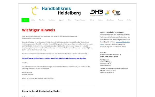 handballkreis-heidelberg.de