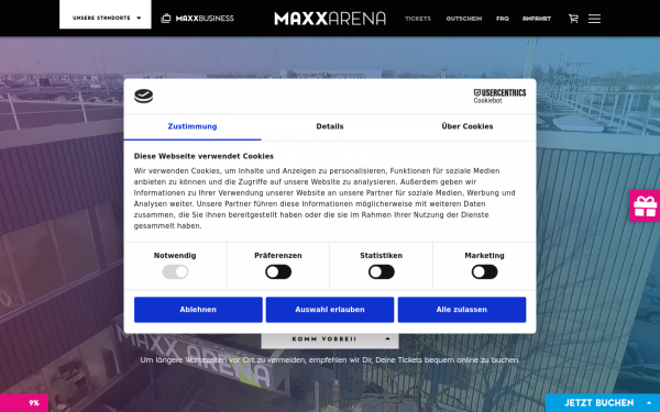 www.maxxarena.com