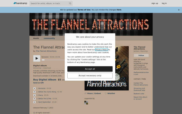 theflannelattractions.bandcamp.com