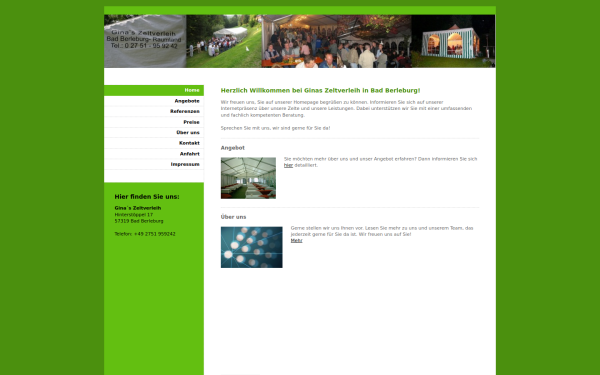 www.ginas-zeltverleih.de