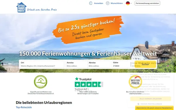 www.ferienhausmiete.de