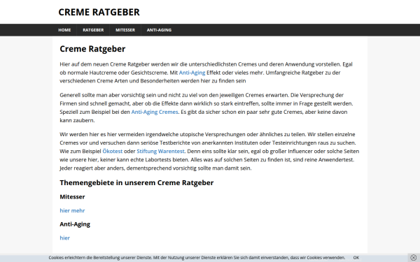 www.creme-ratgeber.de