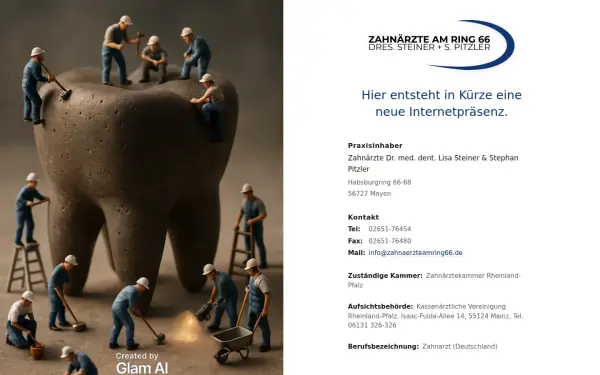 www.zahnaerzteamring66.de