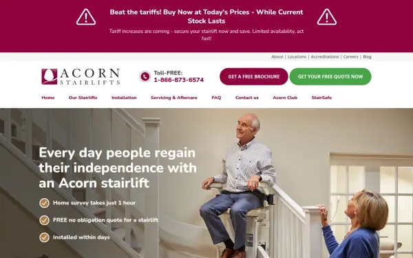acornstairlifts.com