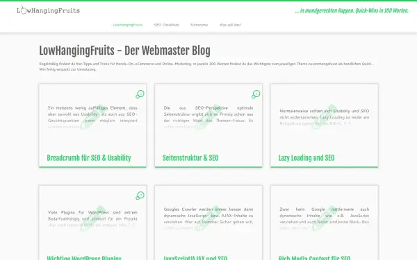 www.lowhangingfruits.de