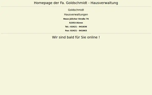 hausverwaltung-dueren.de