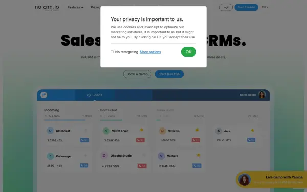 www.nocrm.io