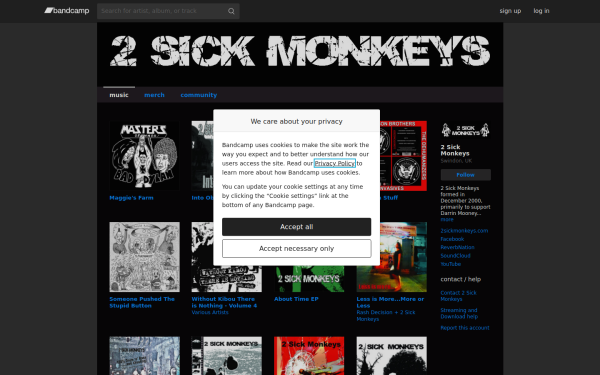 2sickmonkeys.bandcamp.com