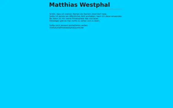 matthiaswestphal.de