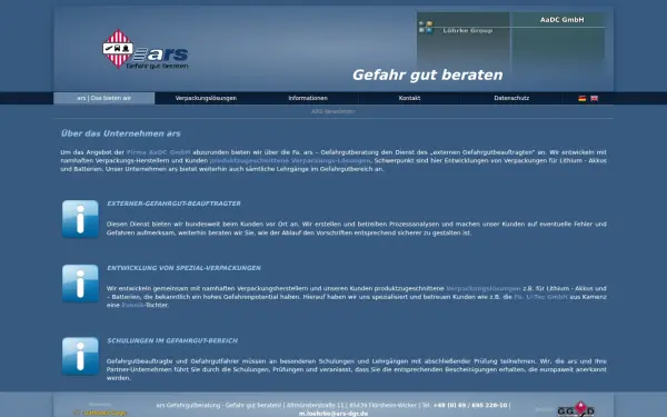 www.ars-gefahrgutberatung.de
