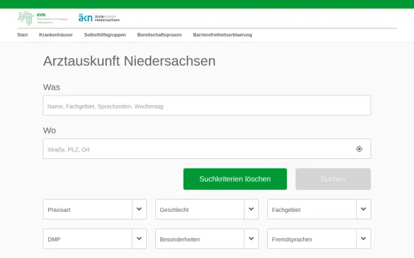 www.arztauskunft-niedersachsen.de