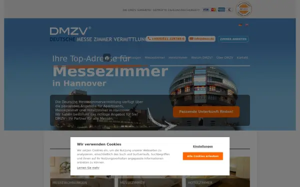 www.deutsche-messezimmervermittlung.de
