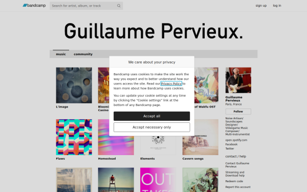 guillaumepervieux.bandcamp.com
