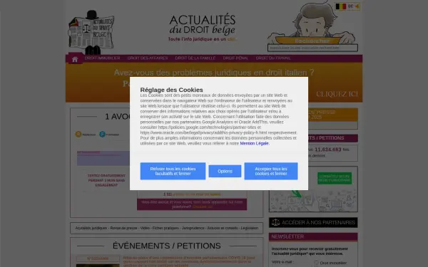 www.actualitesdroitbelge.be