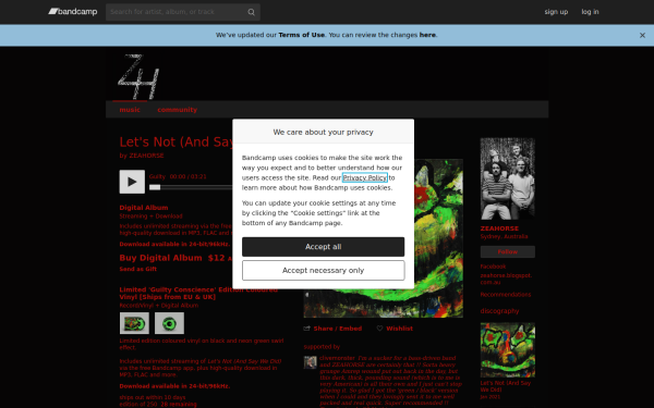 zeahorse.bandcamp.com
