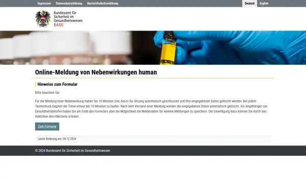nebenwirkung.basg.gv.at