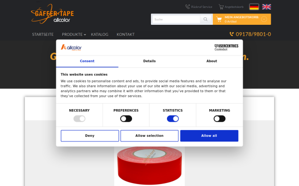 www.gaffer-tape.de