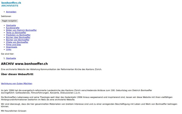 bonhoeffer.ch