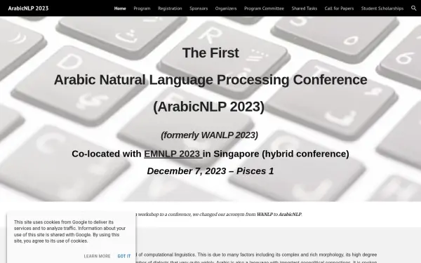 arabicnlp2023.sigarab.org