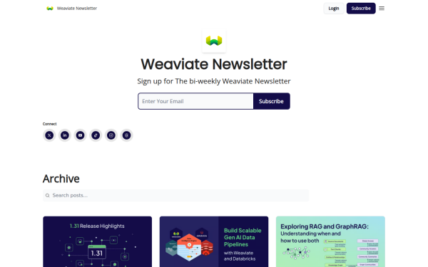 newsletter.weaviate.io