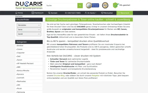 www.toner-druckerpatronen.de