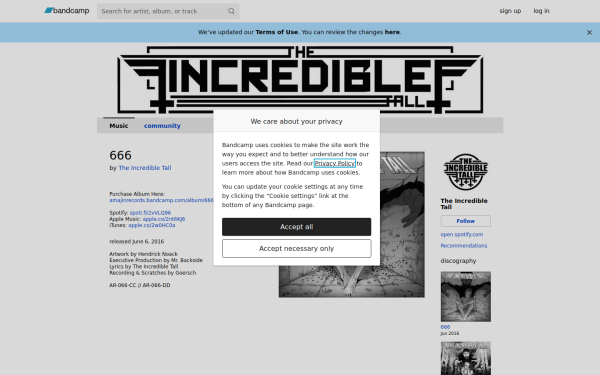 theincredibletall.bandcamp.com