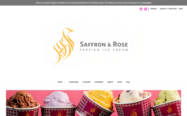 saffronrosepersianicecream.com