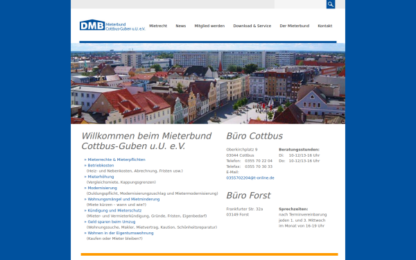 mieterbund-cottbus.de