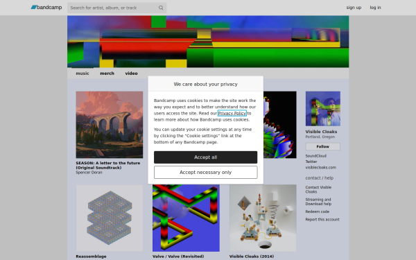 visiblecloaks.bandcamp.com