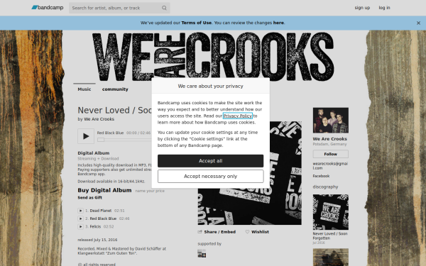 wearecrooks.bandcamp.com