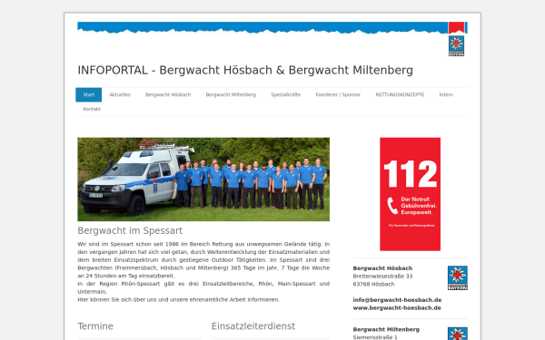 www.bergwacht-hoesbach.org