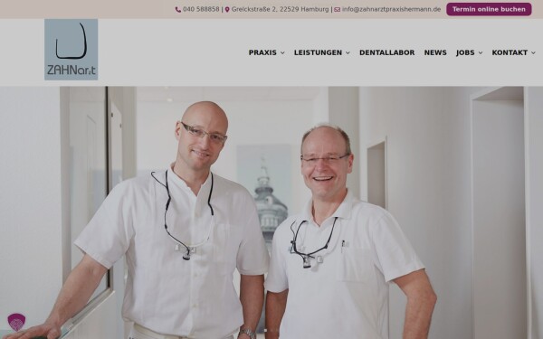 www.zahnarztpraxishermann.de