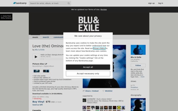 bluandexile.bandcamp.com